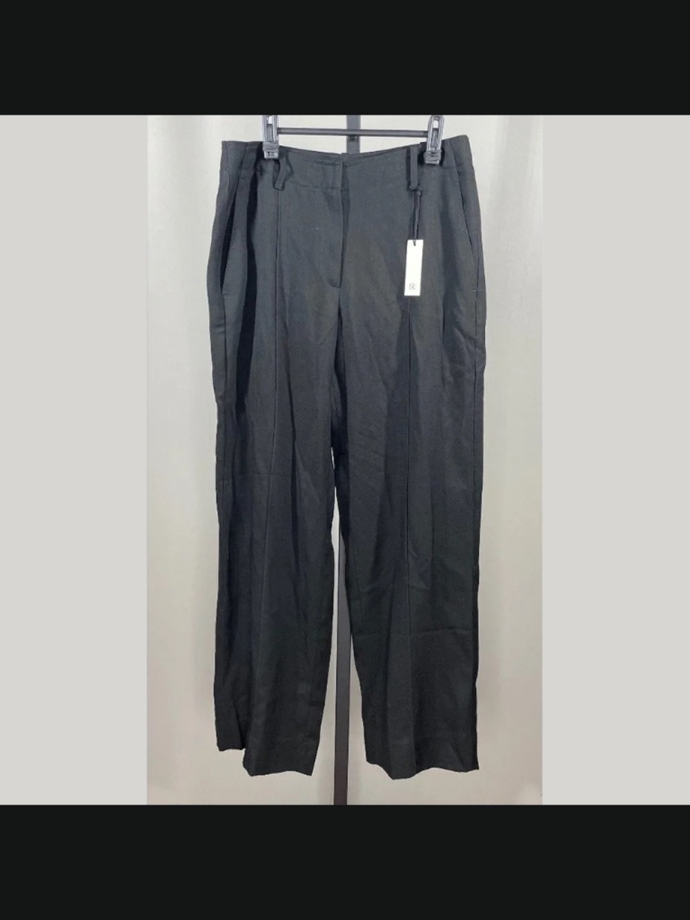 NEW Banana Republic Pants Womens 6 black wide leg trouser preppy business norm